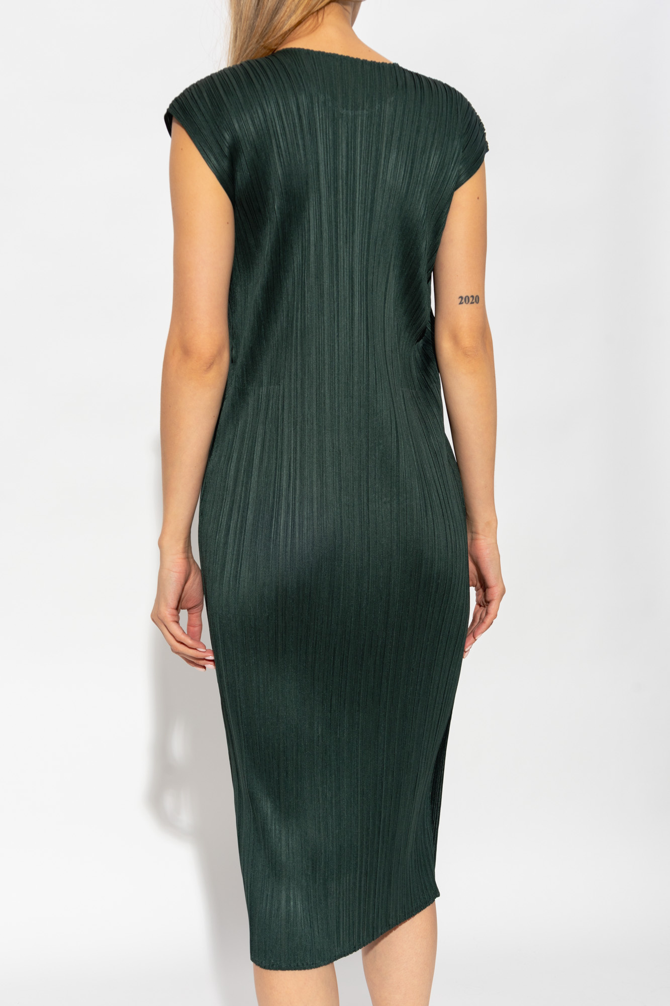 Green Pleated dress Issey Miyake Pleats Please - Vitkac Canada